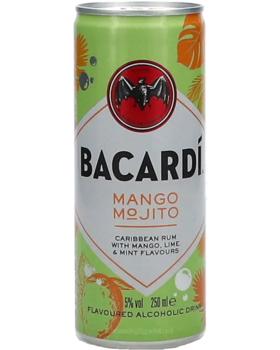 Bacardí Mojito mango   250ML (Leeftijdscontrole ook bij levering)