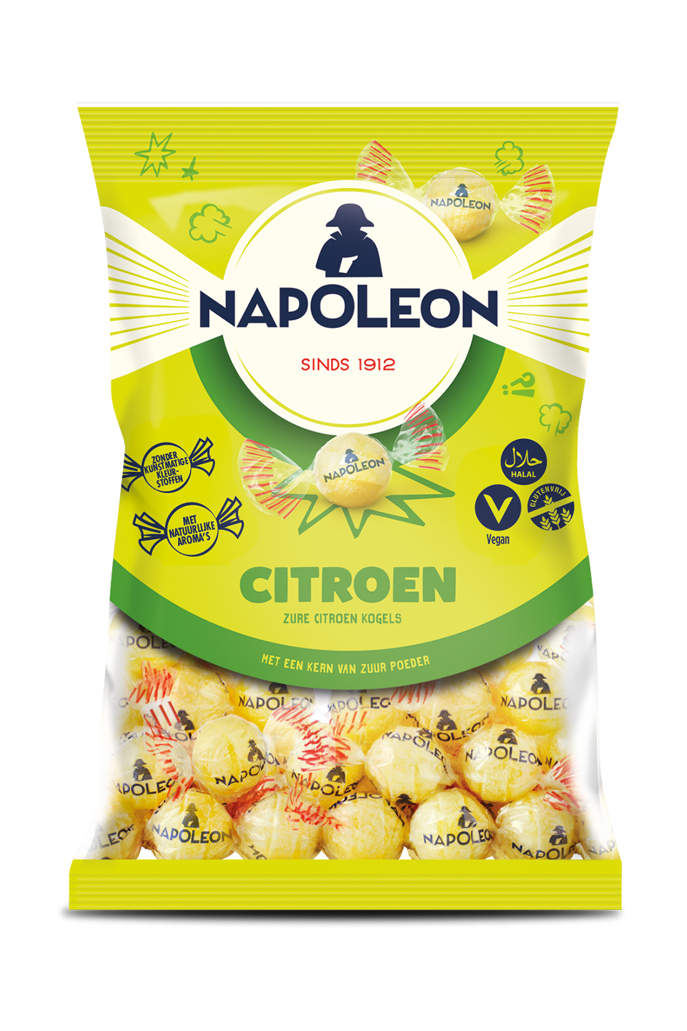 Napoleon zure citroen kogels.