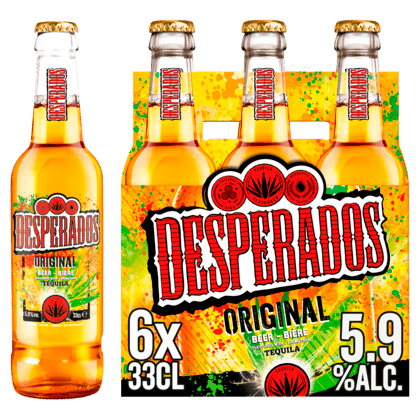 Desperados flavoured tequila bier Original 6-pack (Leeftijdscontrole ook bij levering)