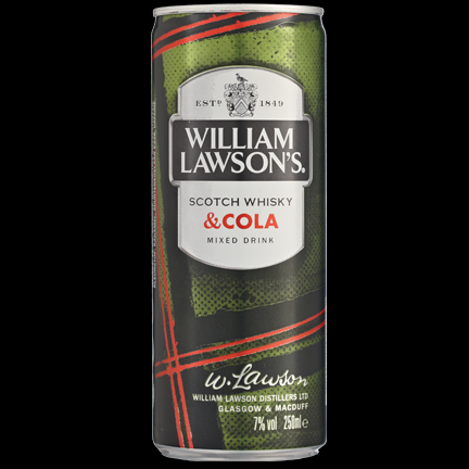 William Lawson's Whisky/cola blik (Leeftijdscontrole ook bij levering)