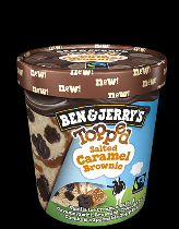 Ben & Jerry's Topped ijs Salted Caramel Brownie 