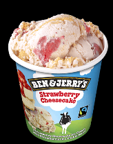 Ben & Jerry's Classic ijs Strawberry Cheesecake 