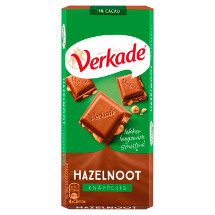 Verkade Chocoladereep Hazelnoot