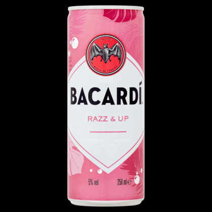 Bacardi razz & up (Leeftijdscontrole ook bij levering)