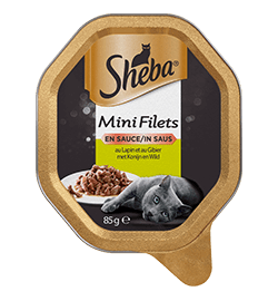 Sheba Mini Filets in Saus met Konijn en Wild