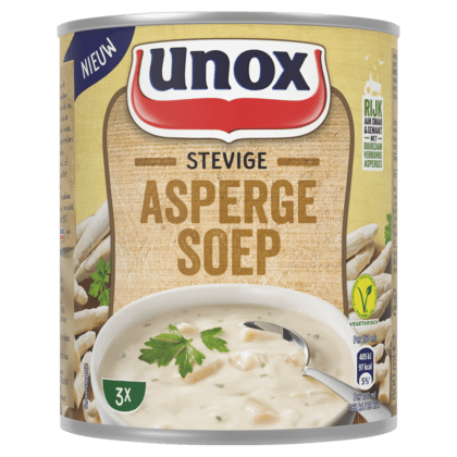 Unox stevige asperge soep