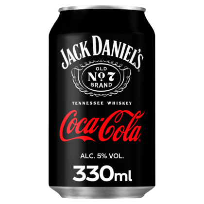 Jack Daniels Whisky/cola blik (Leeftijdscontrole ook bij levering)