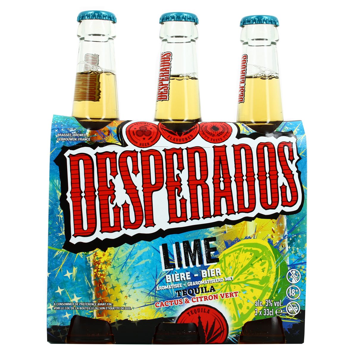 Desperados flavoured tequila bier Lime 6-pack (Leeftijdscontrole ook bij levering)