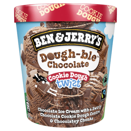 Ben & Jerry's ijs Dough-ble Chocolate Cookie Dough Twist