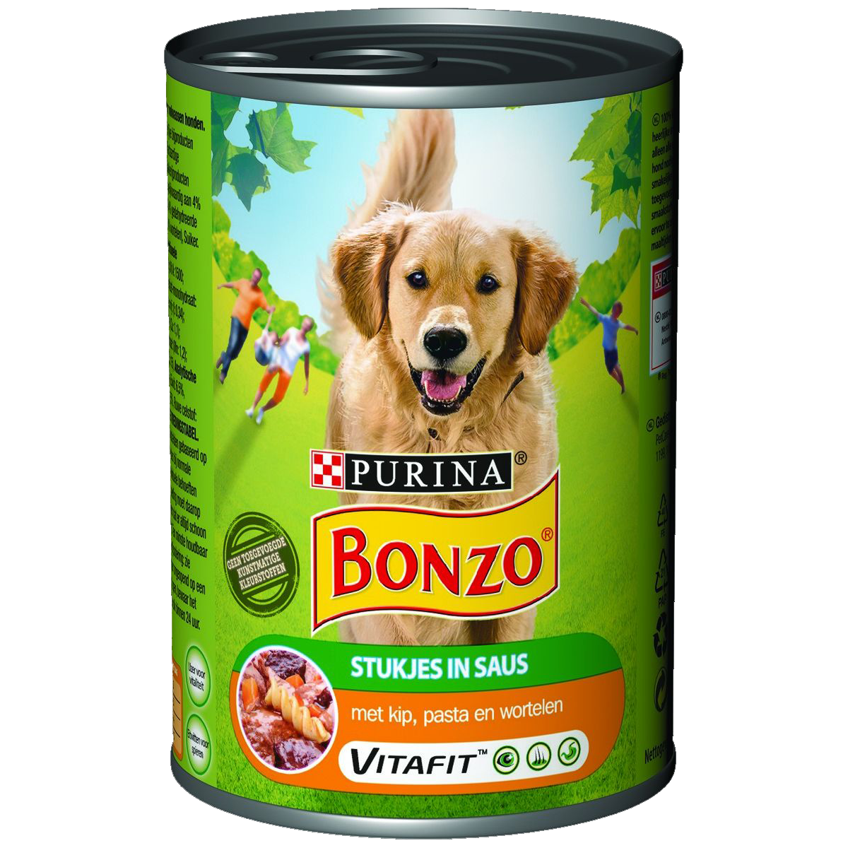Bonzo met kip, pasta en wortelen 400g.