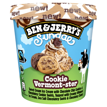 Ben & Jerry's Sundae ijs Cookie vermont-ster
